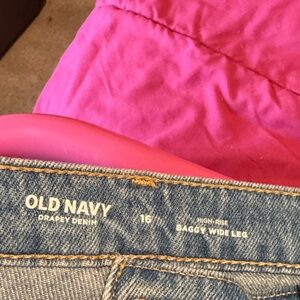 Old Navy Light Blue High-Rise Baggy Jeans